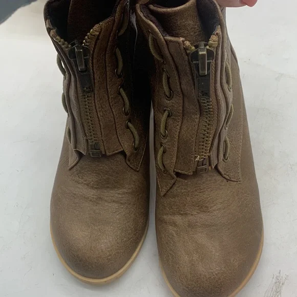 Michael Anthony Brown Heeled Boots Size 7 MCA4382C - Picture 9 of 10